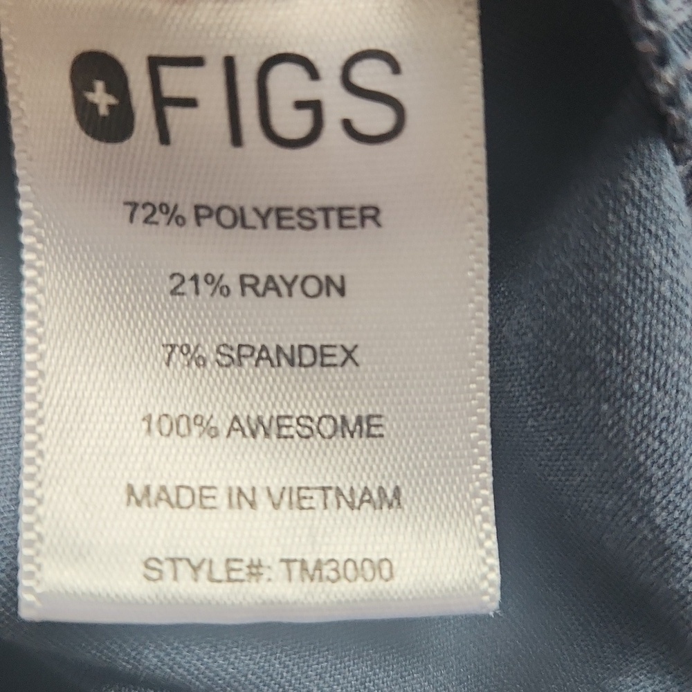 Figs Blue Scrub Top - Picture 6 of 6